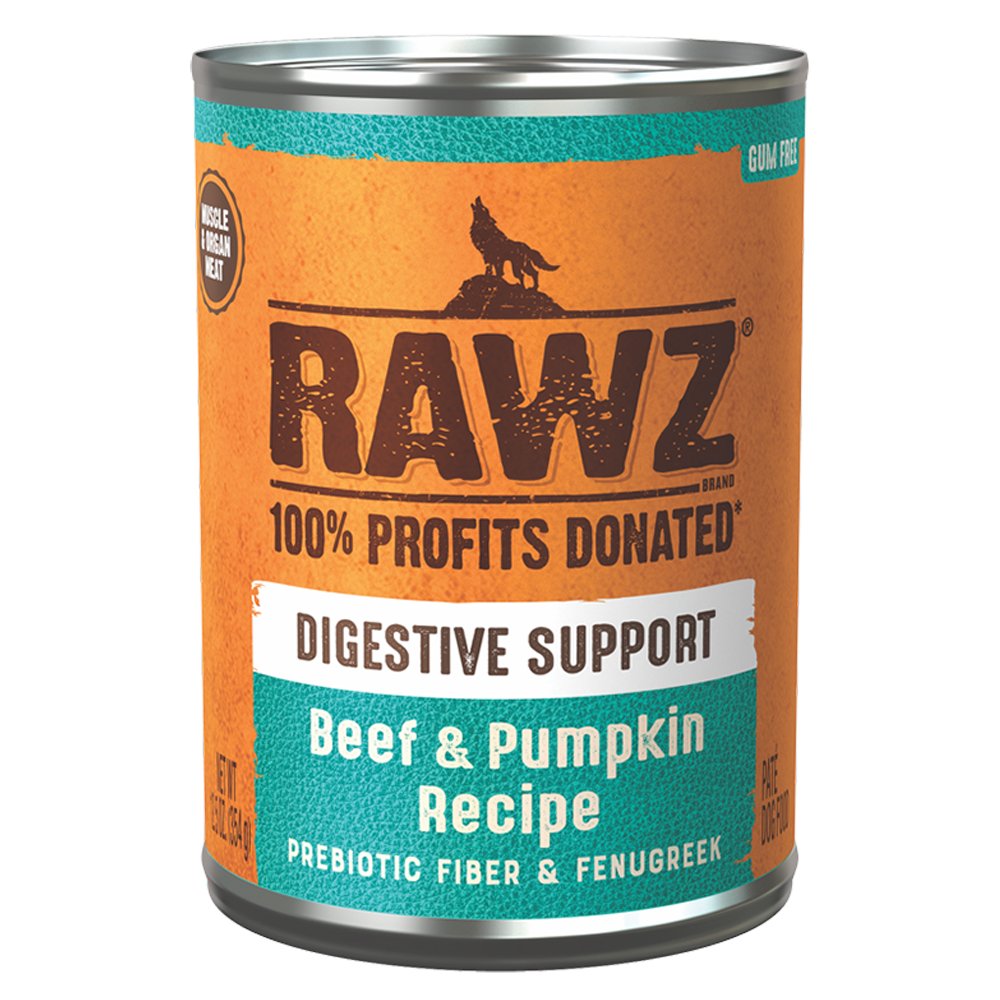 RAWZ Digestive Support Beef & Pumpkin Recipe Canned Dog Food