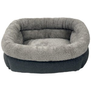Pure Comfort The Little Haven Dark Gray Pet Bed