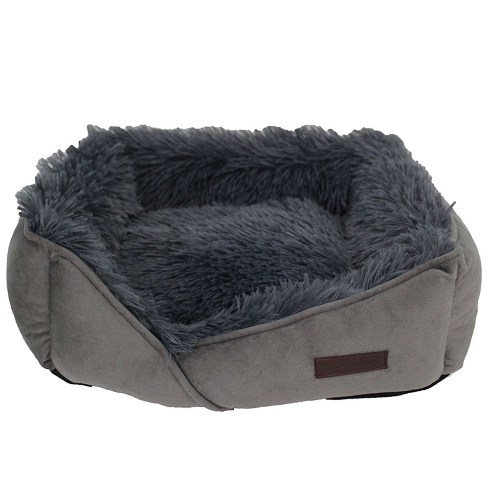 Pure Comfort Dark Gray Cuddler Pet Bed