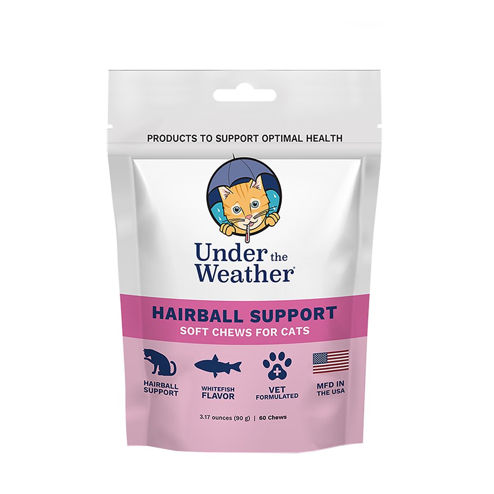 Under The Weather Hairball Support Soft Chews for Cats