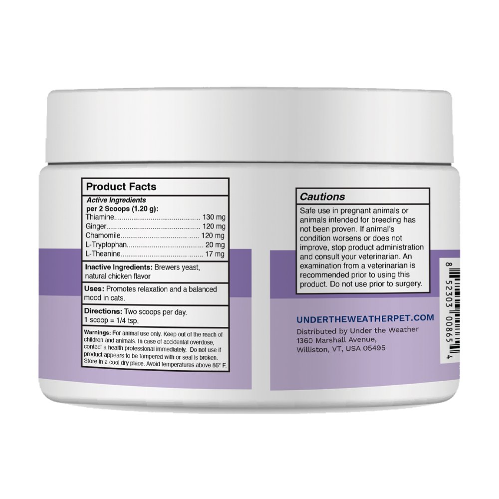 Under The Weather Calming Powder Supplement for Cats - Image 3
