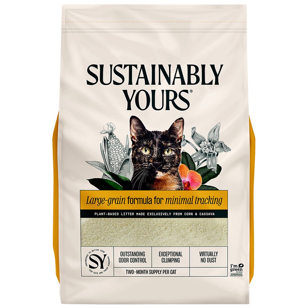 Sustainably Yours Large-Grain Formula Plant-Based Cat Litter