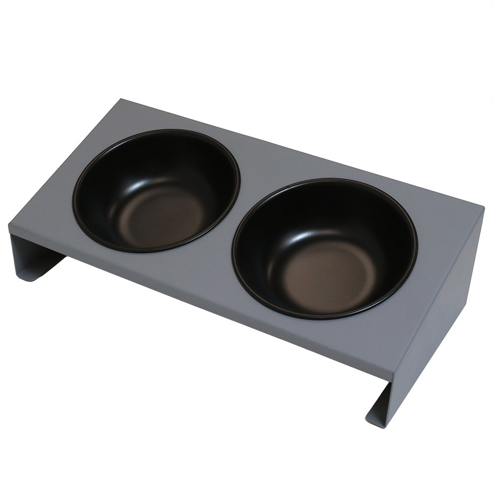 Fog City Pet Metal Double Diner Cat Bowl - Image 2