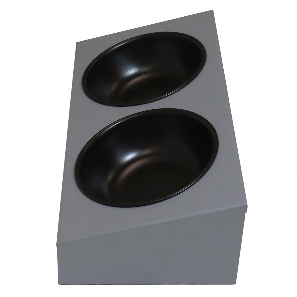 Fog City Pet Metal Double Diner Cat Bowl - Image 3