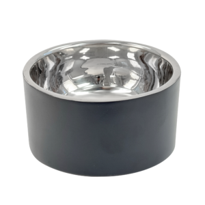 Fog City Pet Tilted Double Wall Stainless Steel Elevated Cat Bowl