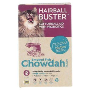 Hairball Buster for Cats Hairball Aid with Probiotics Supplements