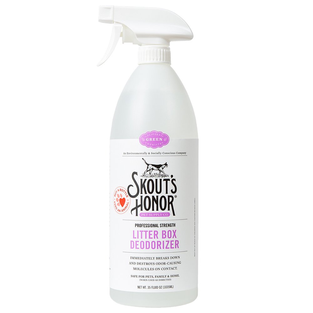 Skout's Honor Professional Strength Litter Box Deodorizer Spray for Cats