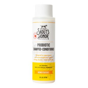 Skout's Honor Honeysuckle Probiotic Shampoo + Conditioner for Dogs & Cats
