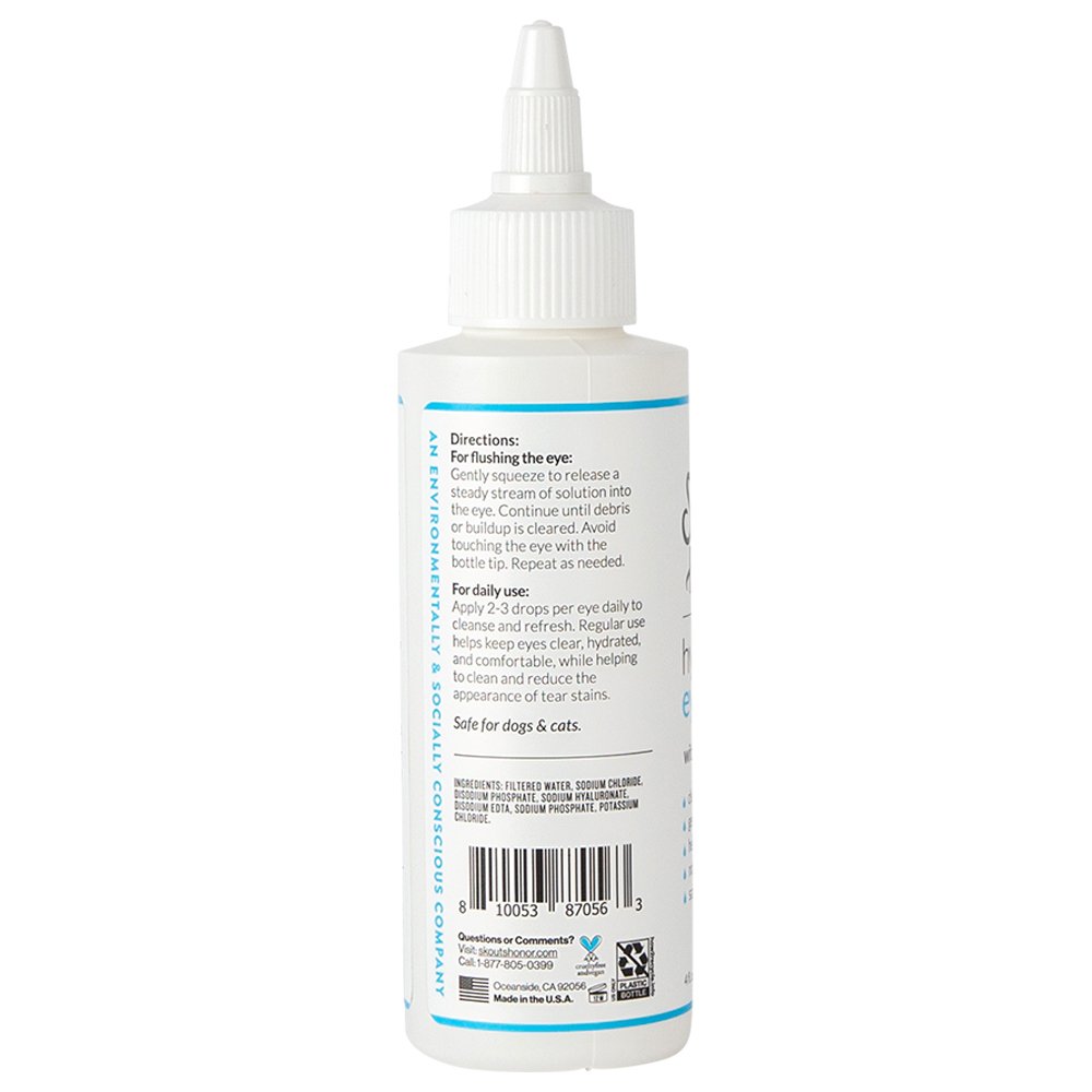 Skout's Honor Hydroclear Eye Wash w/ Hyaluronic Acid for Dogs & Cats - Image 2