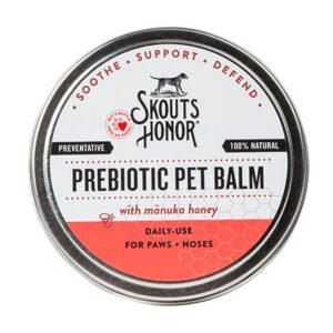 Skout's Honor Daily Use Prebiotic Nose & Paws Pet Balm w/ Manuka Honey for Dogs & Cats