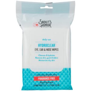 Skout's Honor Hydroclear Eye, Ear & Nose Wipes w/ Hyaluronic Acid for Dogs & Cats