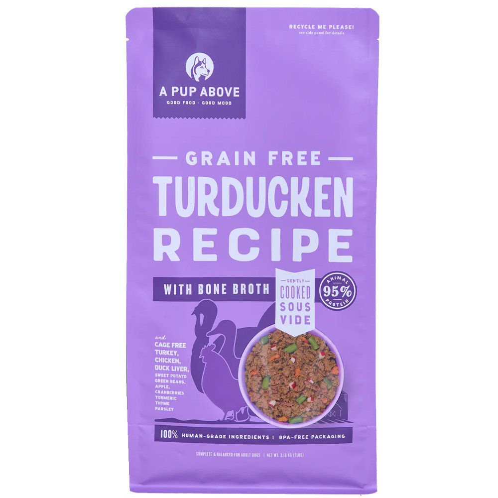 A Pup Above Gently Cooked Grain Free Turducken Recipe w/ Bone Broth Frozen Dog Food - Image 3