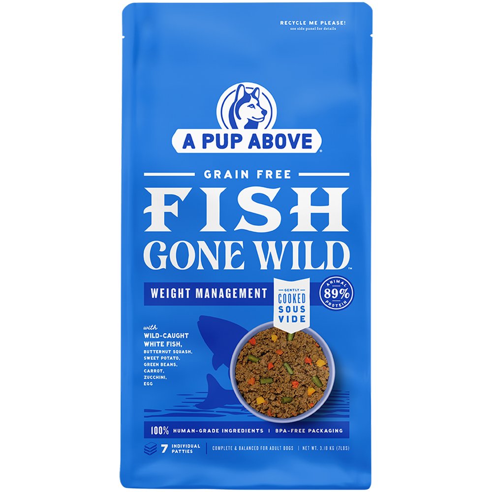 A Pup Above Gently Cooked Grain Free Fish Gone Wild Weight Management Frozen Dog Food - Image 3