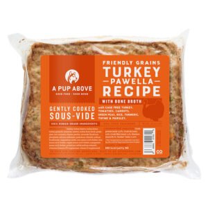 A Pup Above Gently Cooked Friendly Grains Turkey Pawella Recipe w/ Bone Broth Frozen Dog Food