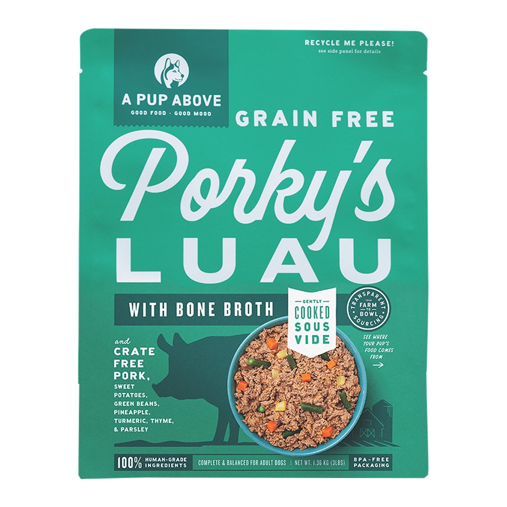 A Pup Above Gently Cooked Grain Free Porky's Luau w/ Bone Broth Frozen Dog Food - Image 3