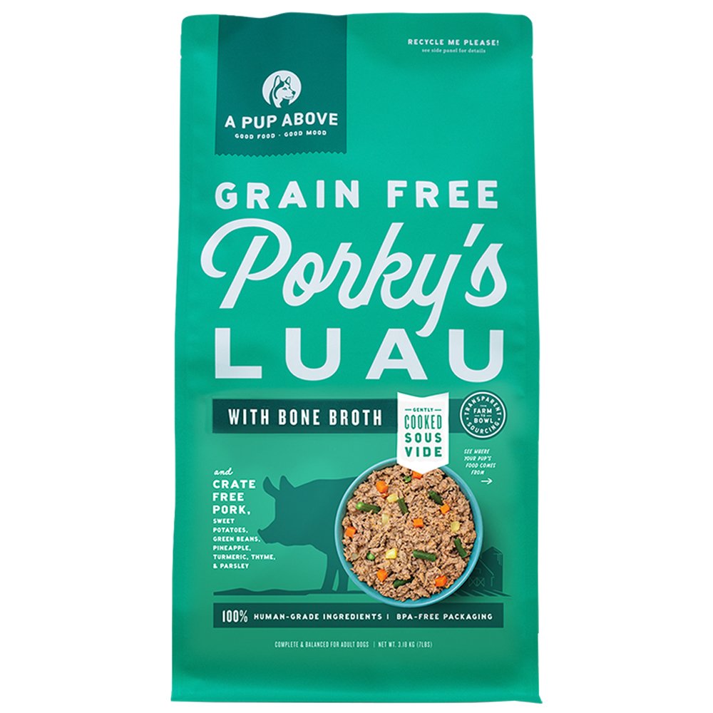 A Pup Above Gently Cooked Grain Free Porky's Luau w/ Bone Broth Frozen Dog Food - Image 4