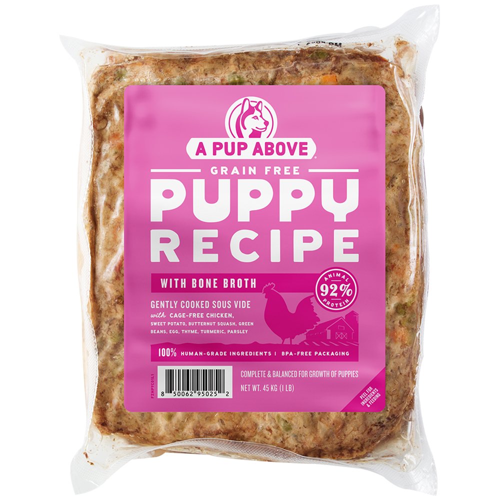 A Pup Above Gently Cooked Grain Free Puppy Recipe w/ Bone Broth Frozen Dog Food