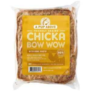 A Pup Above Gently Cooked Friendly Grains Chicka Chicka Bow Wow w/ Bone Broth Frozen Dog Food