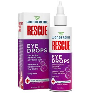 Wondercide Rescue Eye Drops w/ Pure Hypochlorous for Dogs & Cats