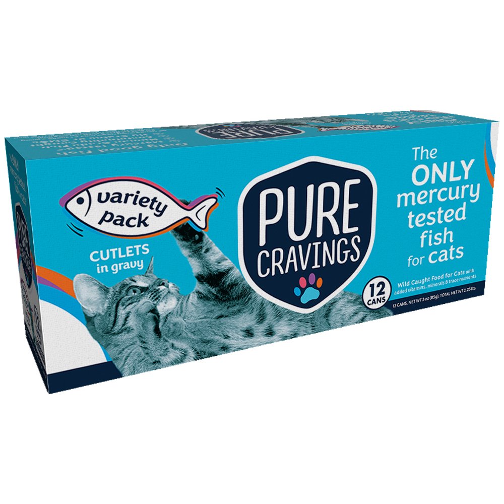 Pure Cravings Seafood Variety Pack Cutlets in Gravy Canned Cat Food