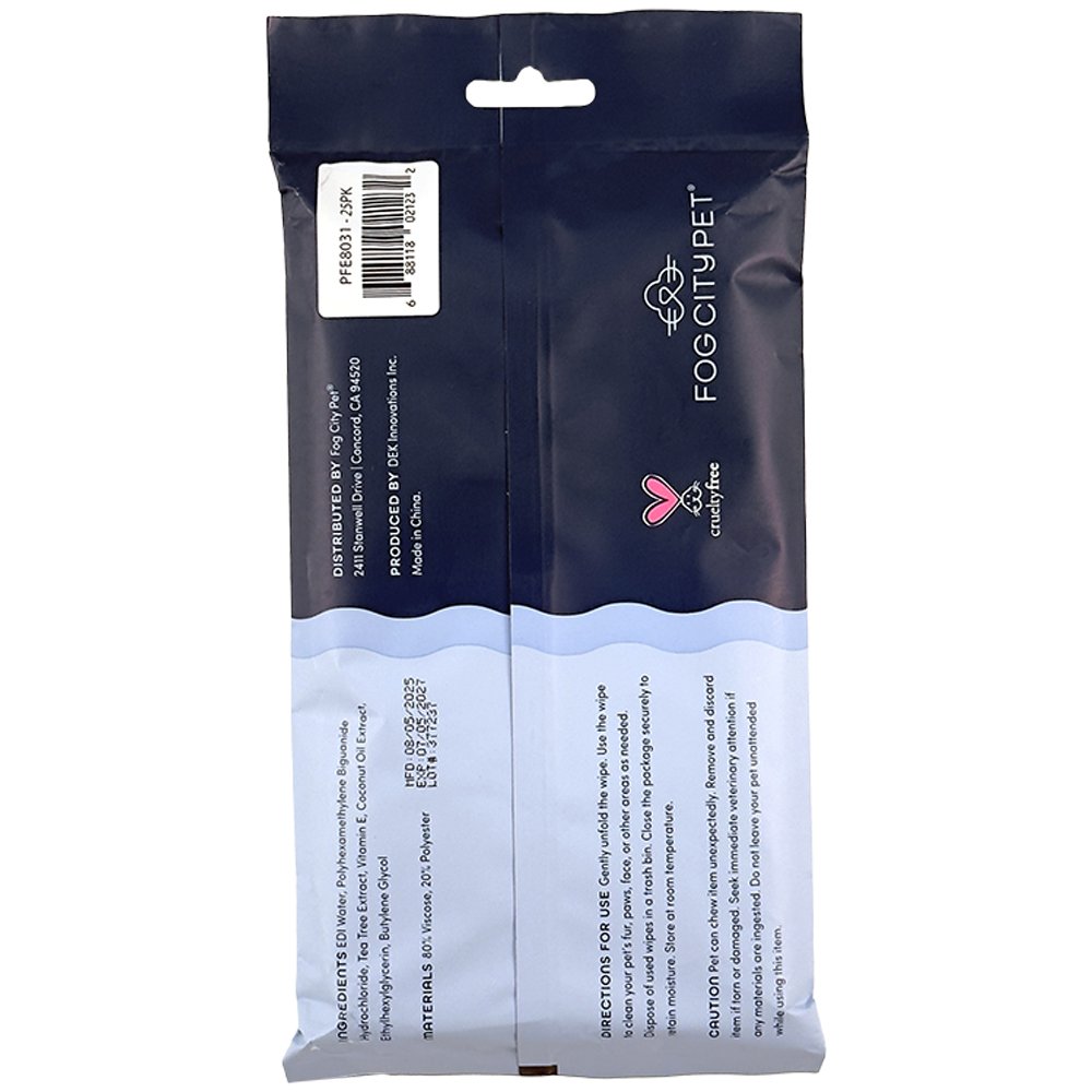 Fog City Pet Unscented Cleansing Wipes Travel Pack for Dogs & Cats - Image 2