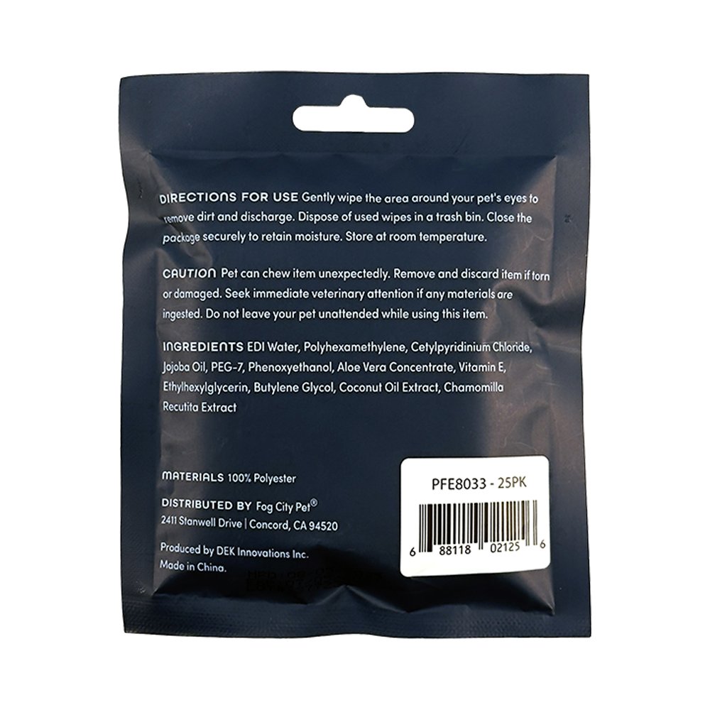 Fog City Pet Unscented Eye Wipes for Dogs & Cats - Image 2