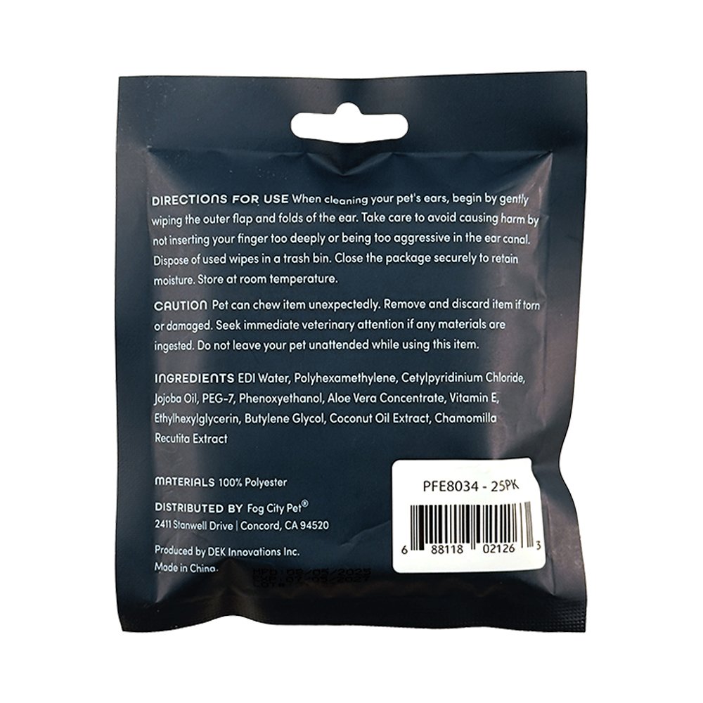 Fog City Pet Unscented Ear Wipes for Dogs & Cats - Image 2
