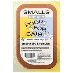 Smalls Gently Cooked Smooth Bird & Fish Dish Fresh Chicken & Salmon Recipe Pate Cat Food