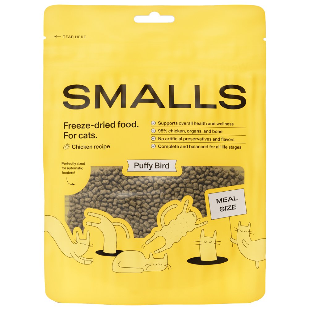 Smalls Freeze-Dried Puffy Bird Chicken Recipe Cat Food