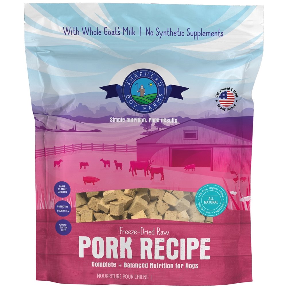Shepherd Boy Farms Pork Recipe Freeze-Dried Raw Dog Food