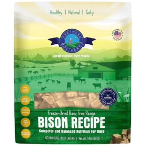Shepherd Boy Farms Free Range Bison Recipe Freeze-Dried Raw Dog Food