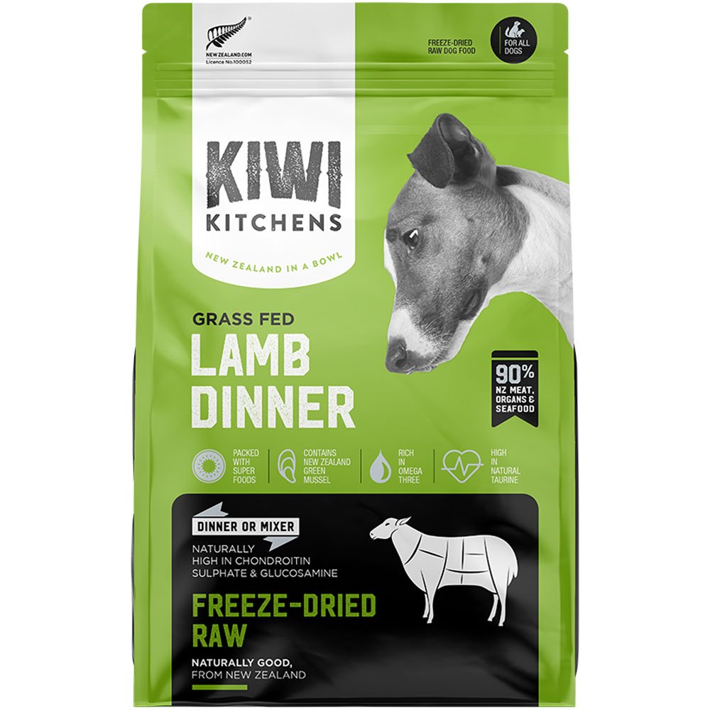 Kiwi Kitchens Grass Fed Lamb Dinner Freeze-Dried Raw Dog Food