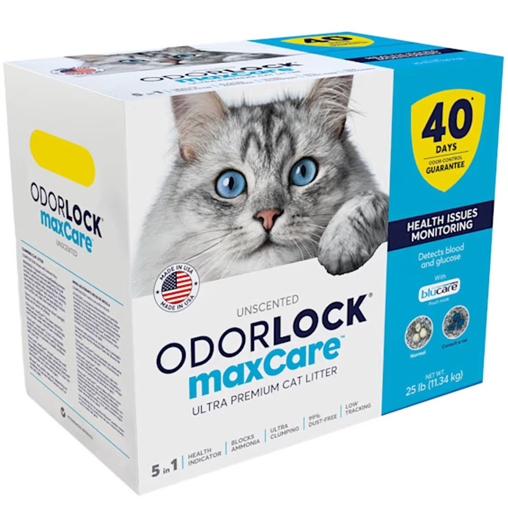 OdorLock Unscented Maxcare Health Issues Monitoring Ultra Premium Cat Litter