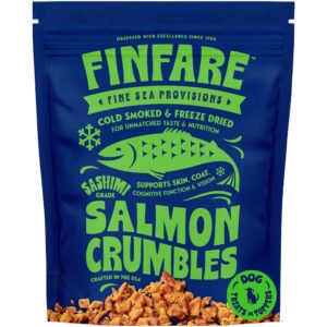 Finfare Sashimi Grade Salmon Crumbles Smoked & Freeze-Dried Dog Food Topper