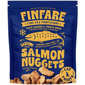Finfare Sashimi Grade Salmon Nuggets Cold Smoked & Freeze-Dried Cat Treats