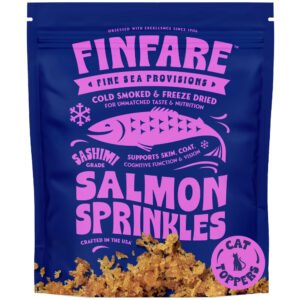 Finfare Sashimi Grade Salmon Sprinkles Cold Smoked & Freeze-Dried Cat Food Topper