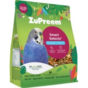 Zupreem Smart Selects Parakeets Bird Food, 2-Lb