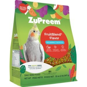 Zupreem Fruitblend Flavor With Natural Flavors Bird Food For Medium Birds, 2-Lb