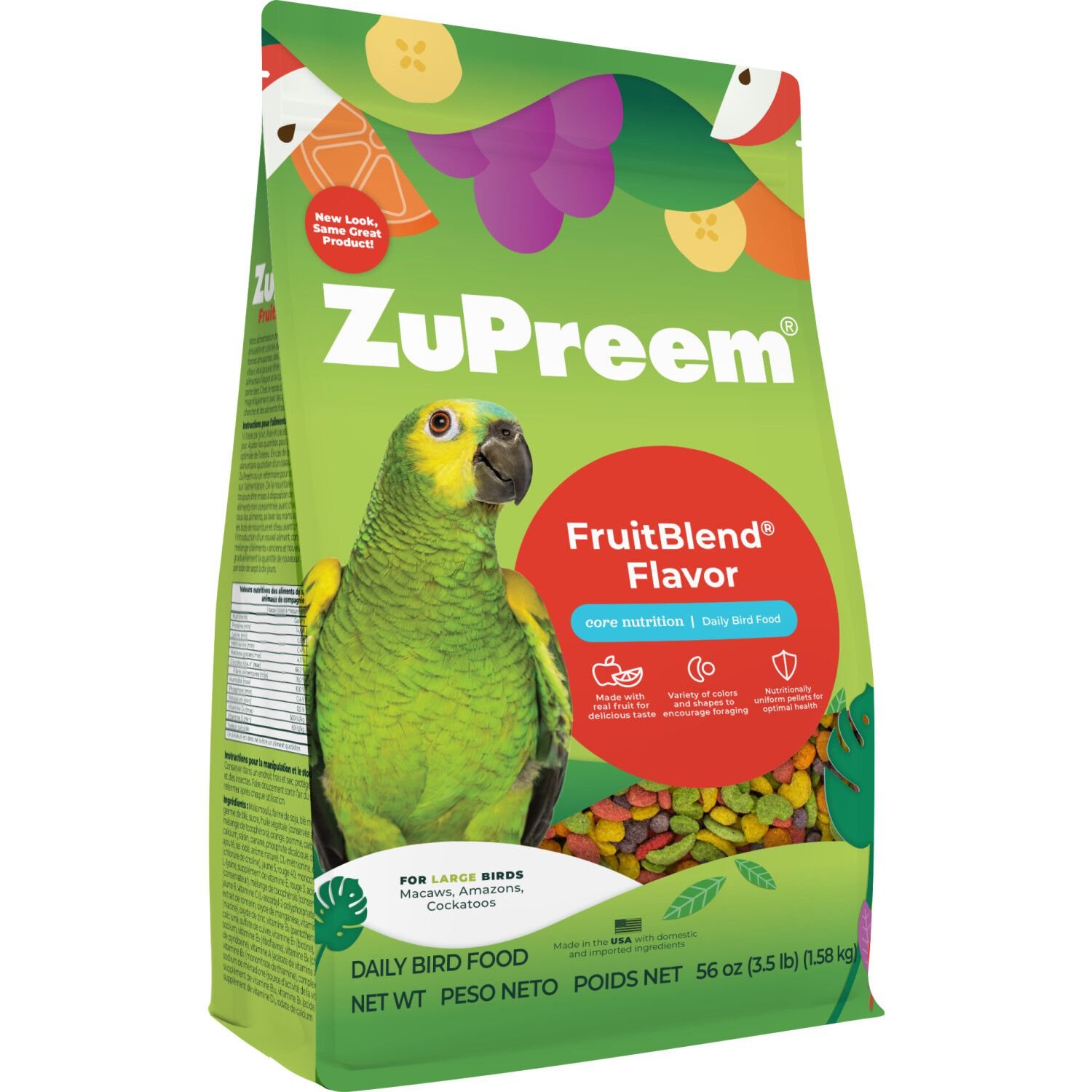 Fruitblend With Natural Fruit Flavors Large Bird Food