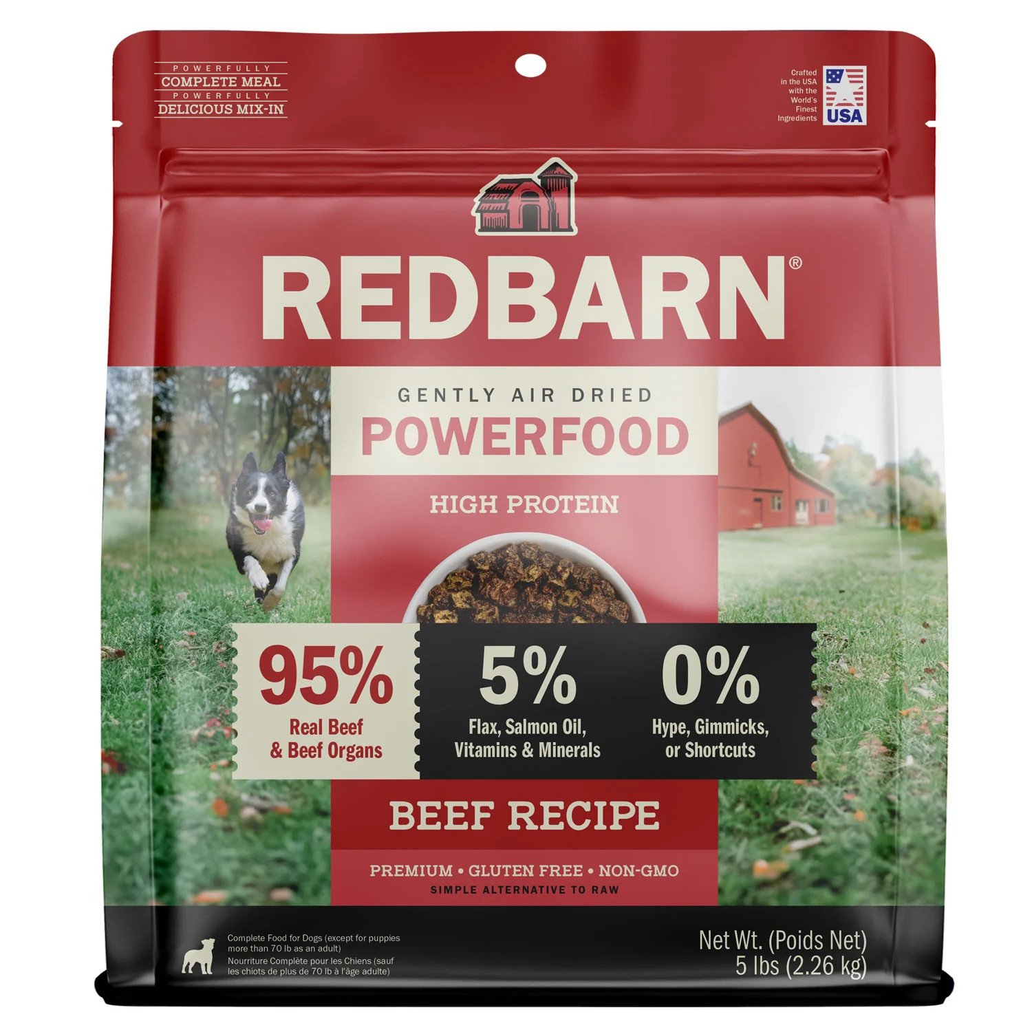 Redbarn Beef Recipe Gently Air-Dried Dog Food