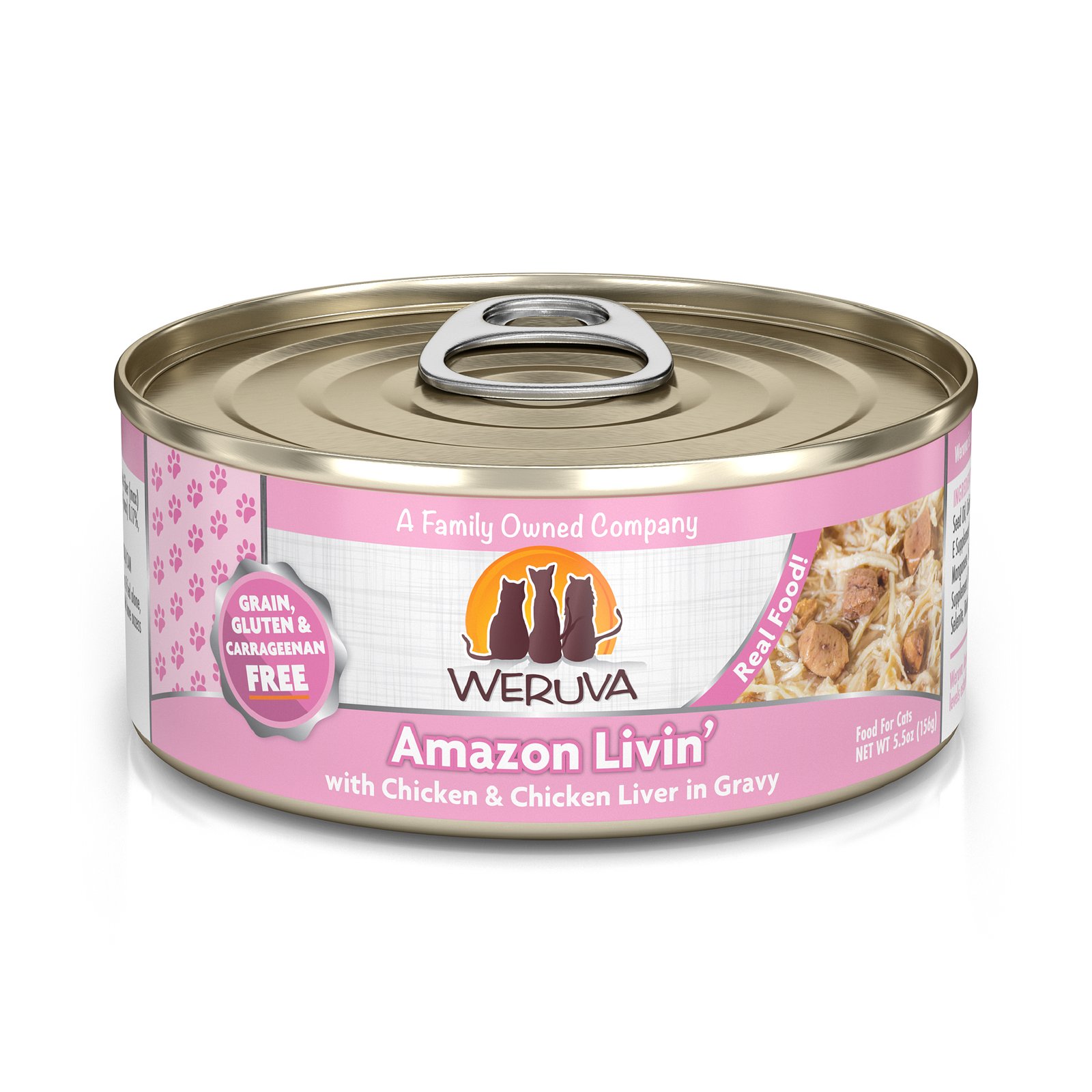 Weruva Amazon Livin' w/ Chicken & Chicken Liver in Gravy Canned Cat Food