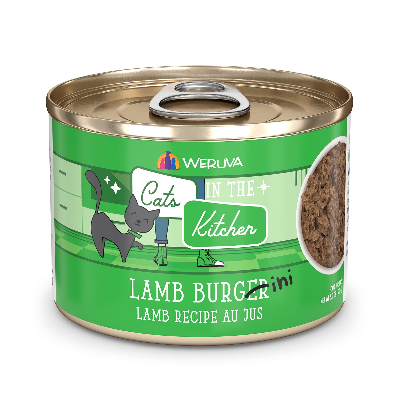 Weruva Cats in the Kitchen Lamb Burgini Lamb Recipe Au Jus Canned Cat Food - Image 3