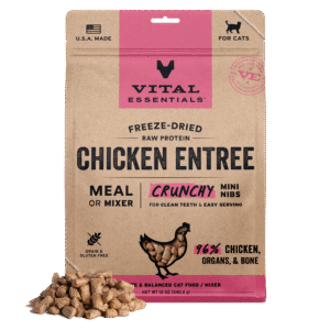 Vital Essentials Freeze-Dried Raw Chicken Entrée Crunchy Mini Nibs Cat Food