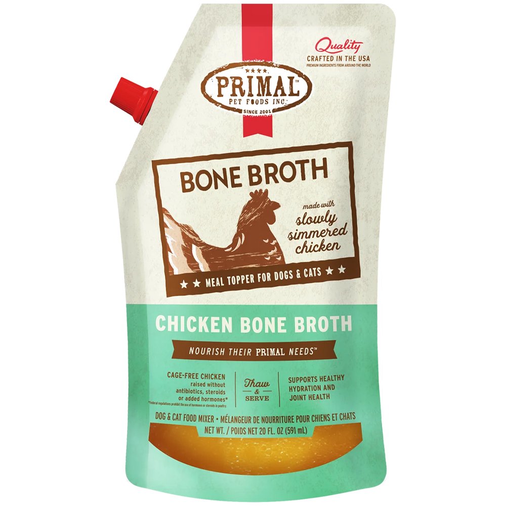 Primal Chicken Bone Broth for Dogs & Cats