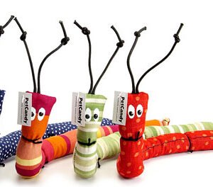 PetCandy Catnip Caterpillar Cat Toy, Assorted