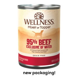 Wellness Ninety-Five Percent Mixer or Topper Beef Canned Dog Food