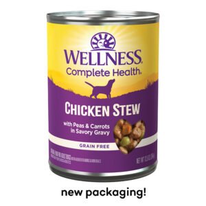 Wellness Complete Health Chicken Stew w/ Peas & Carrots In Savory Gravy Canned Dog Food