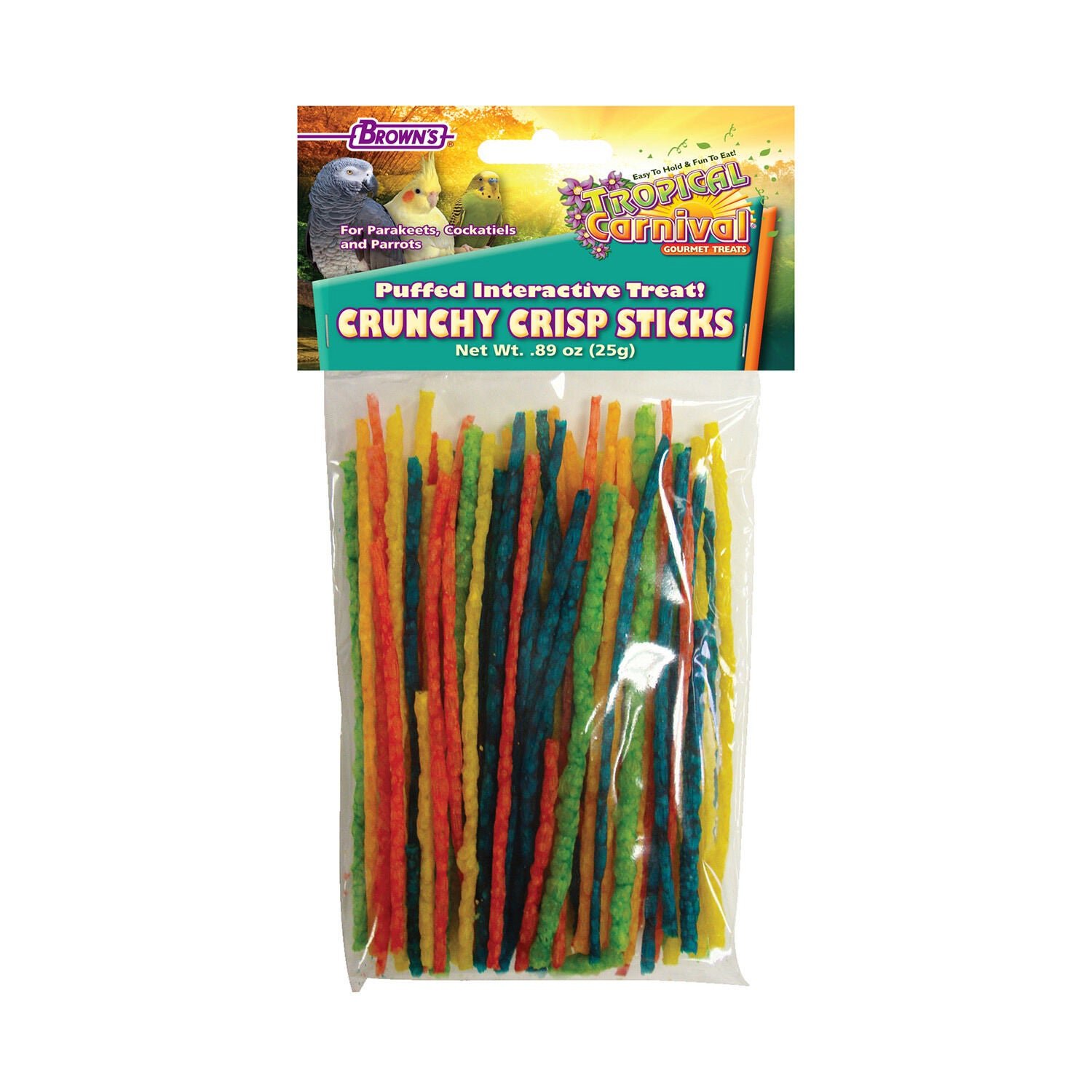 Tropical Carnival Crunchy Crisp Sticks Puffed Bird Treats