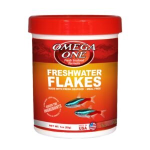 Omega One Freshwater Flakes Fish Food, 1-Oz