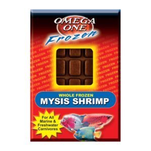 Omega One Whole Frozen Mysis Shrimp Cube Pack Fish Food, 3.5-Oz